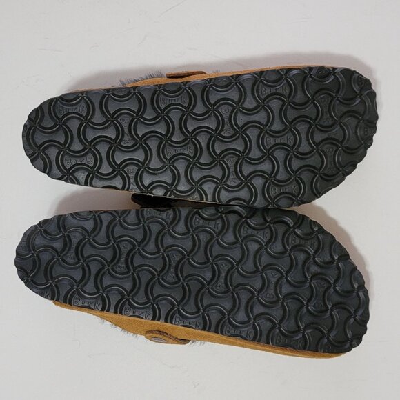 NEW Birkenstock Boston Shearling Mules Womens 39 8/8.5 Wide Suede Cozy Comfort - Picture 8 of 8